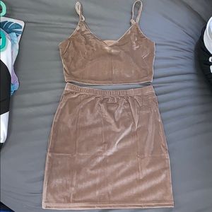 Two Piece Velvet Set